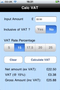 VAT Calculator - Calc VAT Screenshot